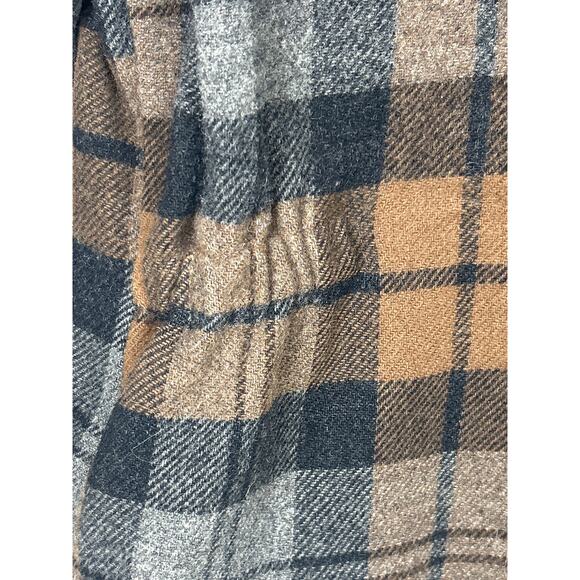 J.Crew Women’s S Tan Plaid Wool Blend Vintage Zip-Up Jacket Unlined Long Sleeve - Picture 7 of 7